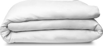 Sijo 400 Thread Count CrispCool Organic Cotton Percale Duvet Cover in Snow at Nordstrom, Size California King