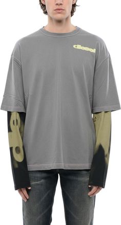 Diesel Grey Crew Neck T-Shirt