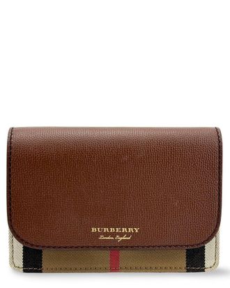 Burberry Beige Leather Hampshire Shoulder Bag (Authentic Pre-Loved)