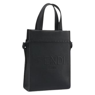 Fendi Pre-owned Vintage Hand Bag - Dames - Vintage Shopper - Zwart - ONE Size - Leer - Vintage