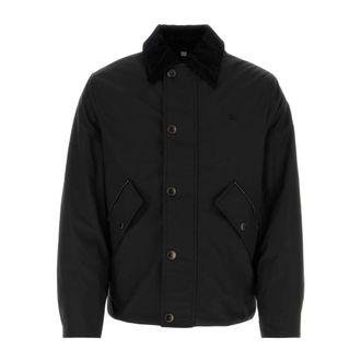 Burberry Winter Jackets, male, Black, Size: XL Giacca