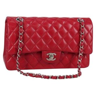 Chanel Pre-owned Leren Schoudertas - Dames - Pre-owned - Rood - Maat: ONE Size Leer