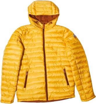 Jott Bergen Reversible Down Jacket - Heren - Winterjassen - Geel - M - Leer - Jassen