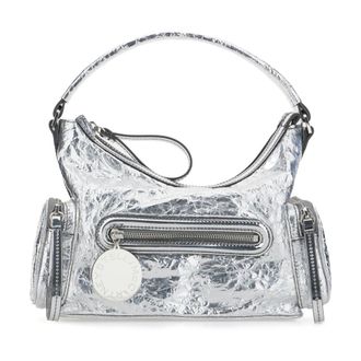 Stella McCartney Tassen, Dames, Grijs, ONE Size, Polyester, Falabella Schoudertas