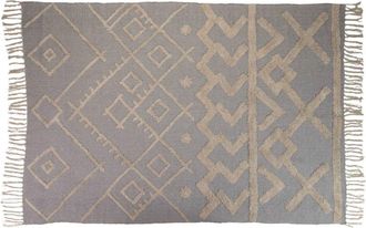 Adda Home Alfombra beige de algodón 230x160x1cm