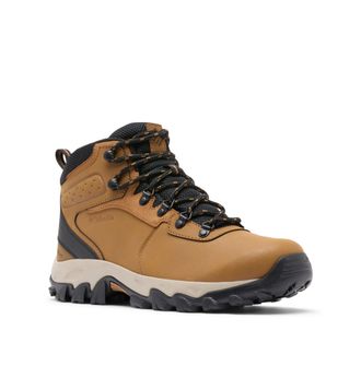 Columbia Mens Newton Ridge Plus 2 WP waterproof mid rise hiking boots, Brown (Cordovan x Squash), 8.5 UK