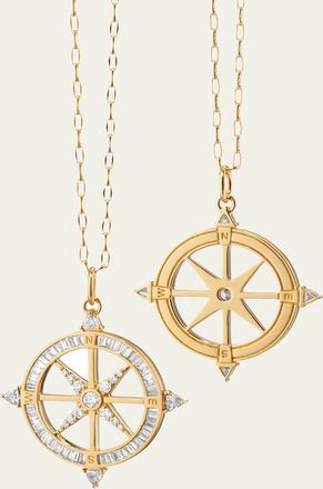 Monica Rich Kosann Adventure Diamond Compass Necklace