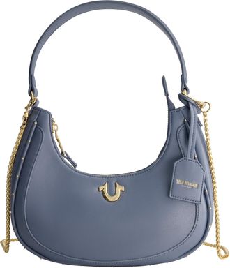 True Religion Zip Top Crescent Hobo Bag
