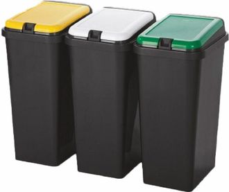 Tontarelli Tontarelli - pattumiera raccolta differenziata set bido 45 lt. cm 29 x 39 x 64,2