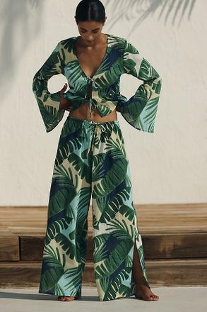 Sanctuary Side Slit Wide-Leg Pants