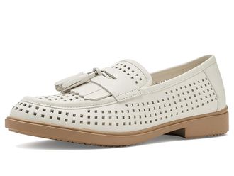 Ecco Dress Classic 15 Perforated Tassel Loafers Womens Flat Shoes White : EU 41 (US Womens 10-10.5) M, Leather
