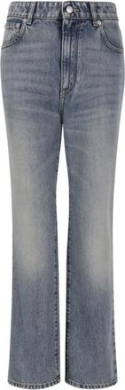 Alexander McQueen Straight Leg Jeans - Dames - Regular Fit Jeans - Blauw - W25 - Katoen - Jeans