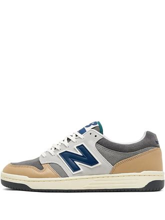 New Balance 480 Castlerock/Brown/Navy/New Spruce sneakers - men - Fabric/Rubber/Leather - 10.5 - Grey
