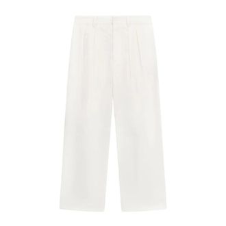 Liviana Conti Wide Trousers, female, White, Size: XS Balloon Wide Trousers