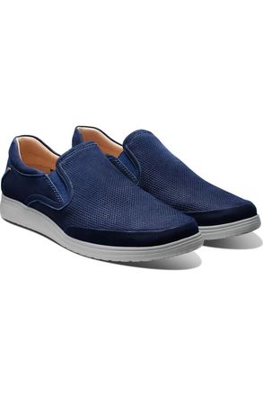 Samuel Hubbard Featherlight Olema Mens Navy Nubuck Casual Shoes ZAP2494