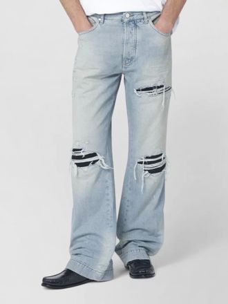 Amiri distressed faded wash trousers five pocket