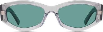 Givenchy GVDAY 54mm Square Sunglasses in Grey/Other /Green at Nordstrom