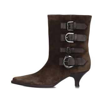 Elena Iachi E4564 Enkellaarsjes - Dames - Schoenen - Bruin - Maat: 37 EU Su&egrave;de