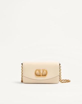 Valentino Garavani Clutch Valentino Garavani Vain In Vitello Lucido Donna BURRO UNI