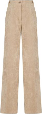 Herno Rechte broek - Dames - Straight fit broeken - Beige - S - Polyester - Broeken