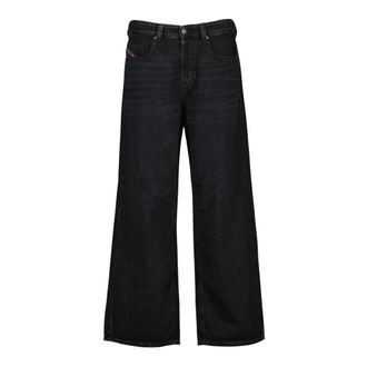 Diesel Wide Jeans, male, Black, Size: W32 L32 Le Jean D-Macro L32