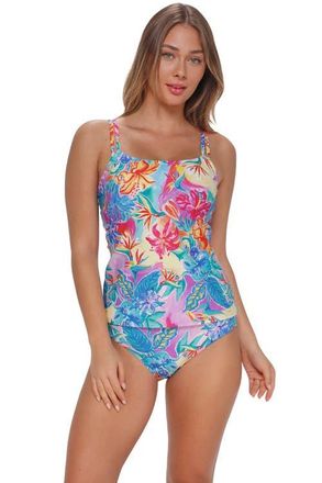 Sunsets Taylor Tankini Swimsuit Top - DD Cup in Aloha Vista at Nordstrom, Size 40