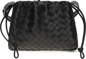 Bottega Veneta Mens Pouch Bike Calfskin Black-Silver Calf Leather Umbrellas Black/silver Accessory