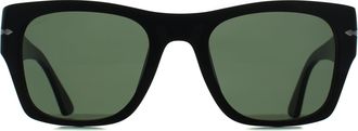Persol Square Unisex Black Green PO3384S - One Size