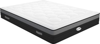 Vente-Unique Colch&oacute;n 160x200 cm h&iacute;brido de muelles ensacados y memoria de forma AMARANTE de NATUREA