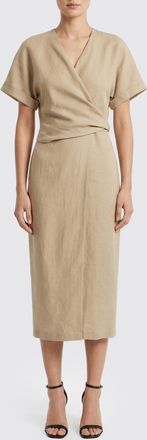Brunello Cucinelli Abito midi Brunello Cucinelli in misto lino