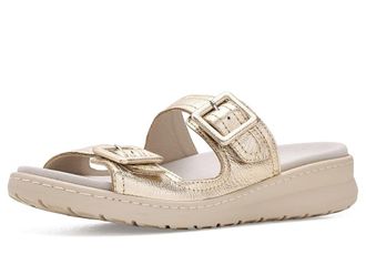 David Tate Frenchy Womens Sandals Platinum : 10 EE - Extra Wide, Leather/Suede