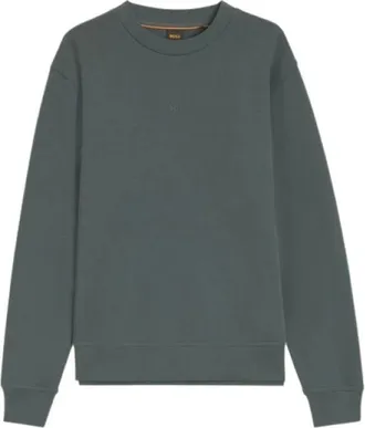 HUGO BOSS Hoodies & sweatvesten, Heren, Groen, XL, Katoen, We Smallcrew Sweatshirt