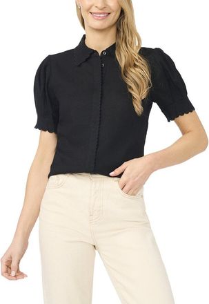 CeCe by Cynthia Steffe Cece Linen-Blend Woven Top