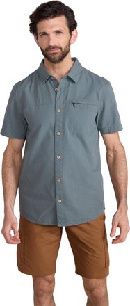 Mountain Warehouse Coconut Slub Texture Short-Sleeved Shirt - Lightweight Cotton Tee with Pocket, Casual Wear - Spring Summer, Holidays & Travelling Green (Slub Texture)