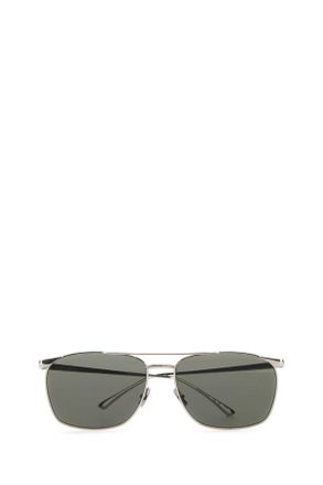 Saint Laurent Mens Silver Metal Sl 796 Sunglasses Silvergrey Exterior: Occhiali Da Sole