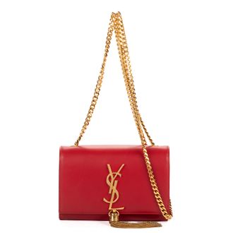 Saint Laurent Pre-owned Womens Mini Kate Tassel Shoulder Bag - Red - One Size