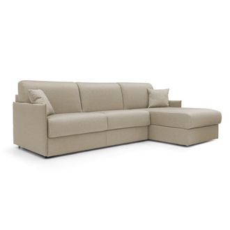 Divani.Store Sof&aacute; esquinero convertible impermeable 232 cm izquierdo beige