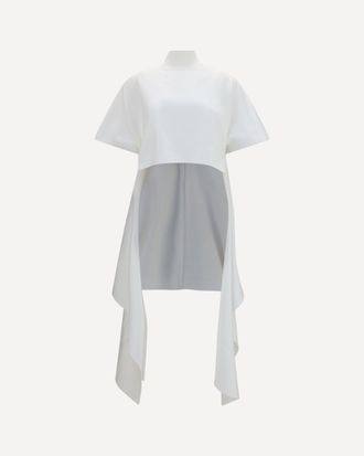 Alaia Asymmetric cotton T-shirt Female 36