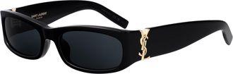 Saint Laurent Unisex Sunglasses Slm152 Black Acetate Black-Black-Black Black/black/black