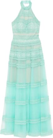 Saiid Kobeisy Abito lungo a collo alto - Verde