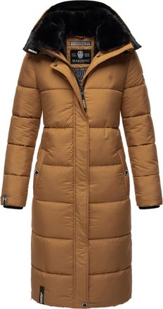 Marikoo dames winterjas - Lange gewatteerde jas met afneembare capuchon