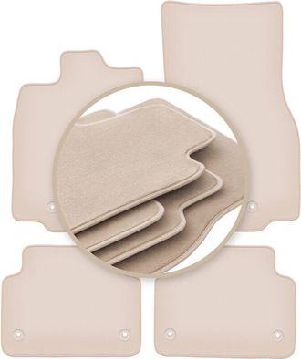 OEM Alfombrillas Beige Premium Para Jaguar Xf I 4wd X250 Sed&aacute;n, Station Wagon 2007-2015