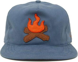 Ampal Creative Unisex Campfire Strapback Cap In Blue
