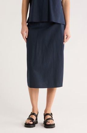 Vince Linen Blend Slip Skirt in Coastal at Nordstrom Rack, Size 12