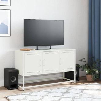 Berkfield Home TV Cabinet White 100.5x39x60.5 cm Steel