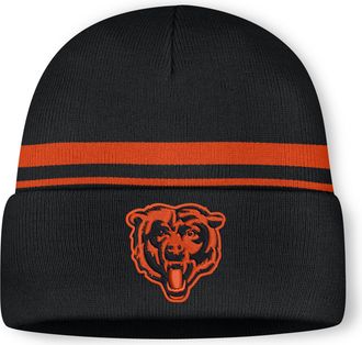 Nike Chicago Bears Primetime Utility Nike Mens NFL Cuffed Beanie in Black | NF4051K7Q-10L