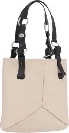 Saint Laurent Pre-owned Handbags, female, Beige, Size: ONE SIZE Pre-owned Vintage Hand Bag