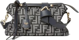 Fendi By The Way Soft Medium Denim-Effect Ff Jacquard Bags
