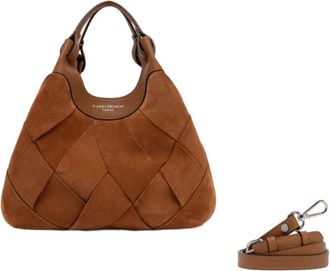 Gianni Chiarini Tote Bags, female, Brown, Size: ONE SIZE Dua Shoulder Bag