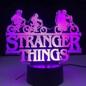 OEM L&aacute;mpara De Noche Con Efecto 3d De Stranger Things, Con 16 Colores Cambiantes, Decoraci&oacute;n Ideal Para A&ntilde;o Nuevo, San Valent&iacute;n O Para Decorar La Habitaci